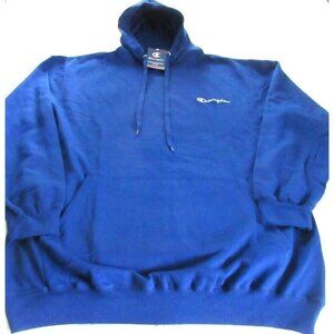 Champion Men's PO Hoodie Fleece Lined Sweatshirt Big & Tall Sizes Royal Blue NWT